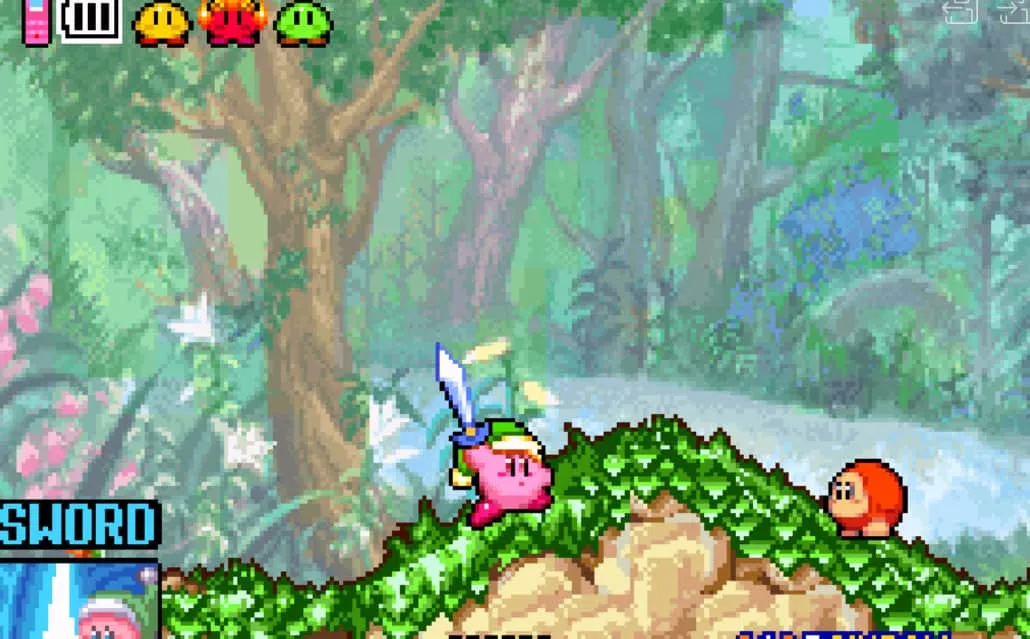 별의 커비 거울의 대미궁 게임하기 (Kirby And The Amazing Mirror)