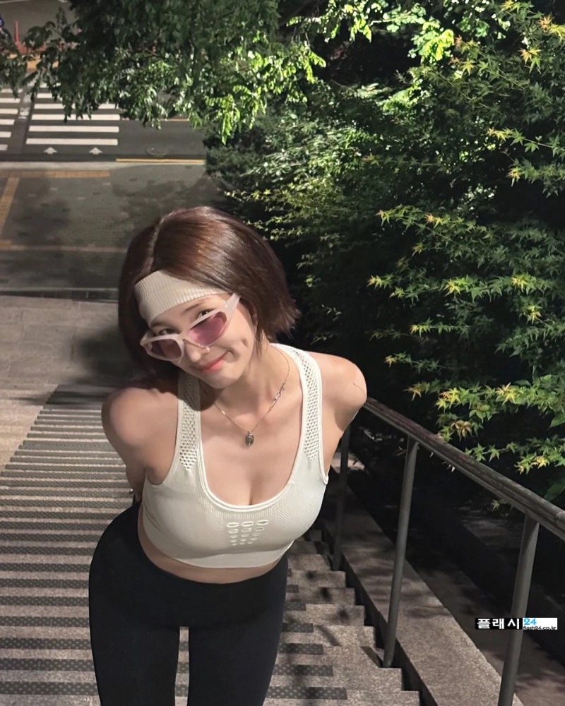 애엄마 율희 레깅스 저녁 런닝